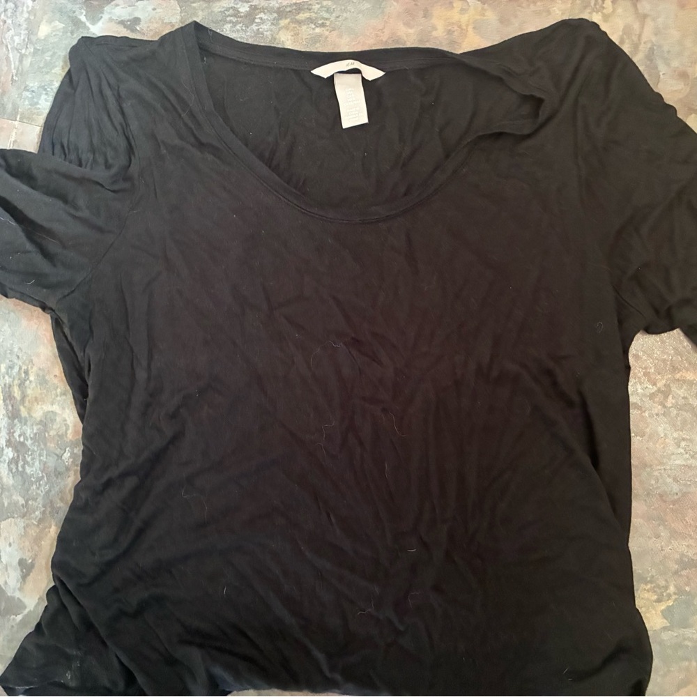 H&M Black Short Sleeve Tee